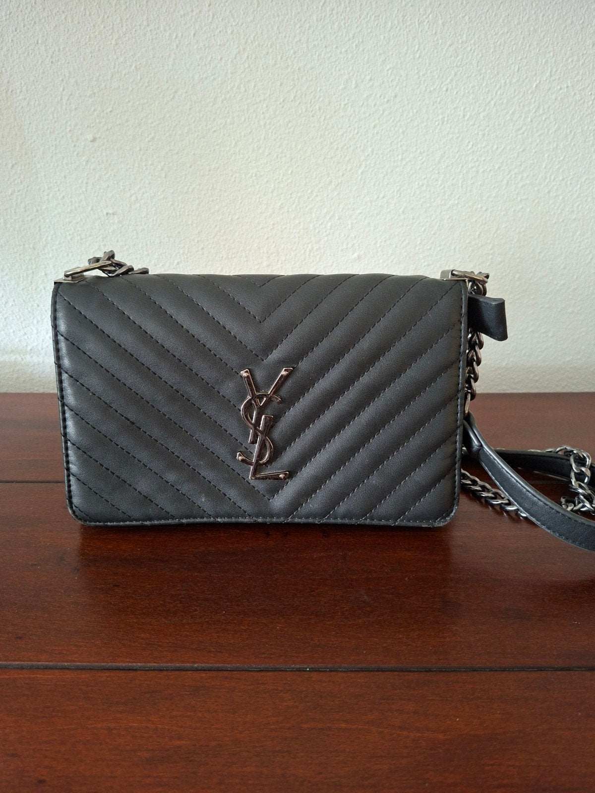 YSL tasje, Ophalen, Zo goed als nieuw, Zwart, Schoudertasje