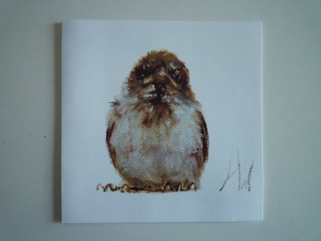 Kunstkaart Angelique Weijers mus mussen huismus vogels, Ophalen of Verzenden, Voor 1920, Vogel