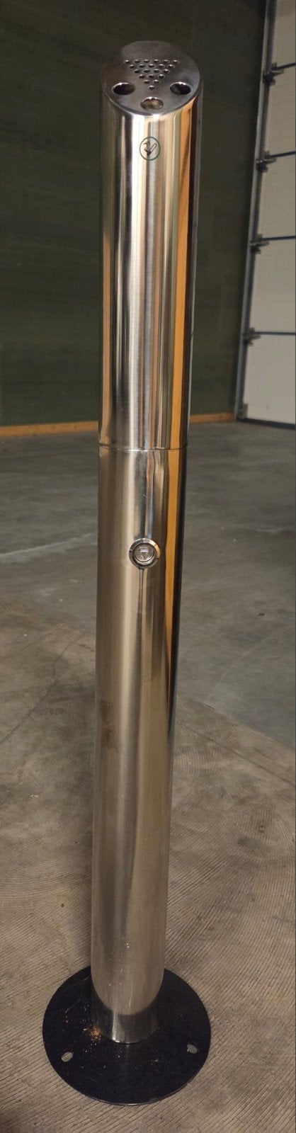 Nieuwe RVS Sigarettenpaal / Asbakpaal - 94 cm hoog, Verzamelen, Ophalen, Nieuw, Asbak