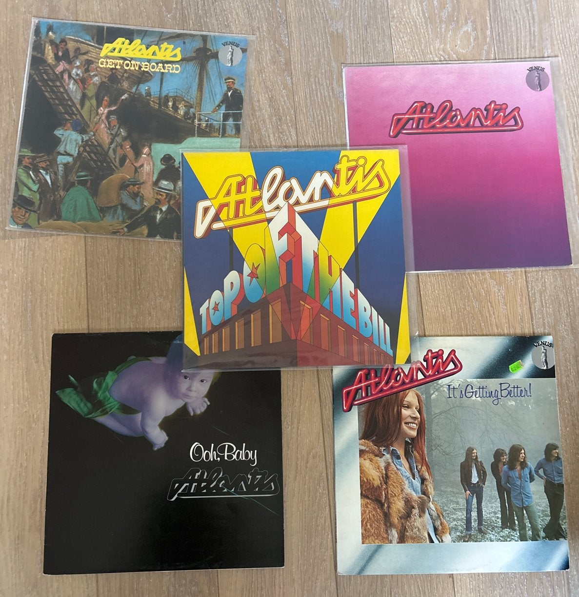 Atlantis Vinyl Collectie - 5 LP's Rock Muziek, LP, Gebruikt, Ophalen of Verzenden, 12 inch
