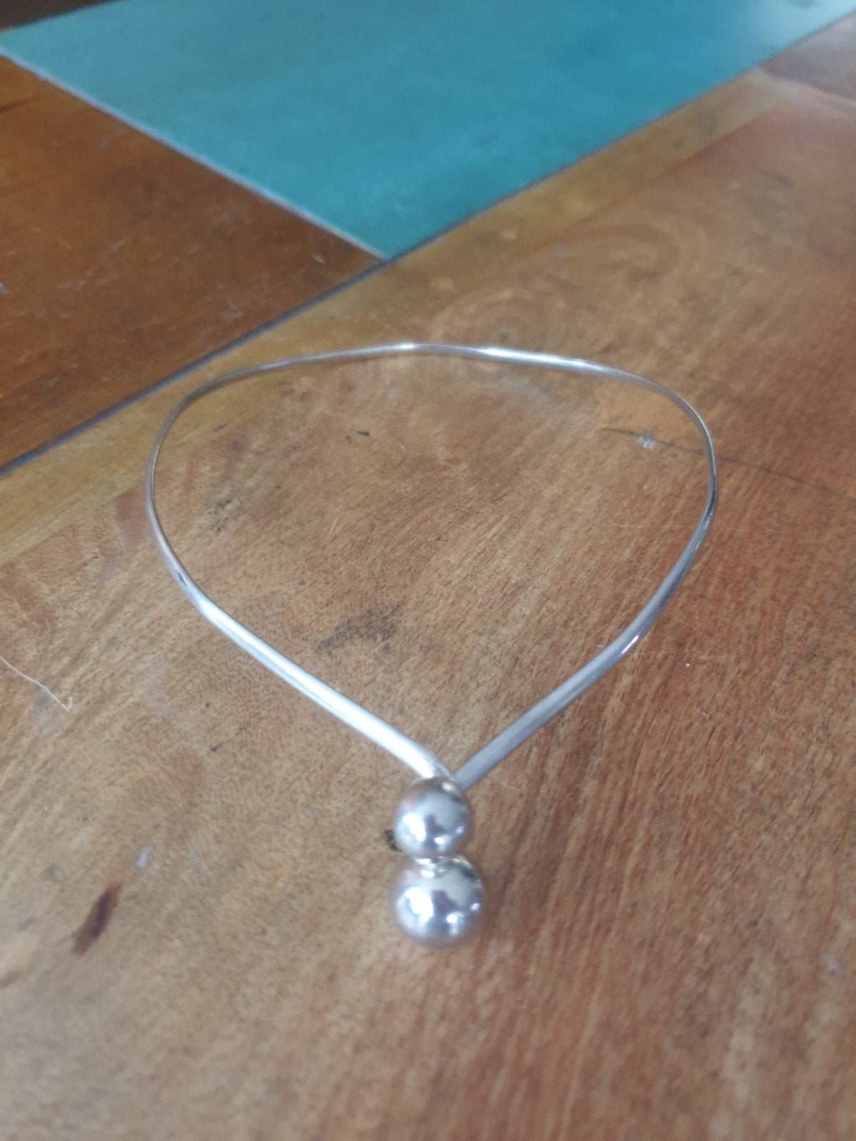 Zilveren bolletjes spang, Sieraden, Tassen en Uiterlijk, Ophalen of Verzenden, Gebruikt, Zilver, Zilver