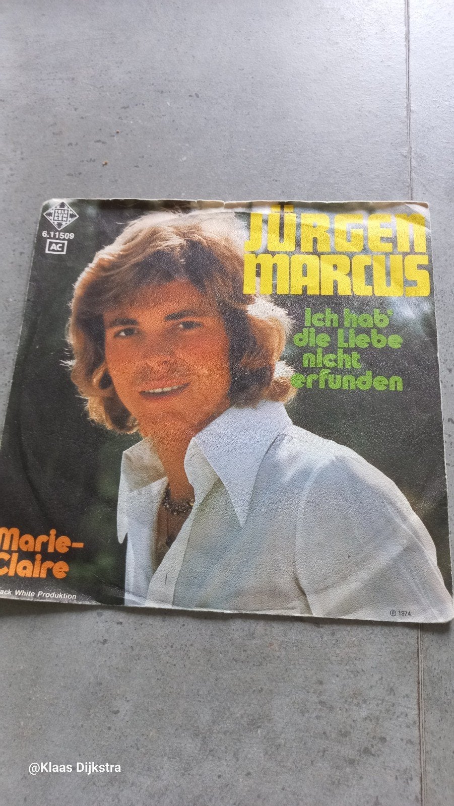 Jürgen Marcus - Ich hab' die Liebe nicht erfunden, Ophalen of Verzenden, Gebruikt, 7 inch, Schlager
