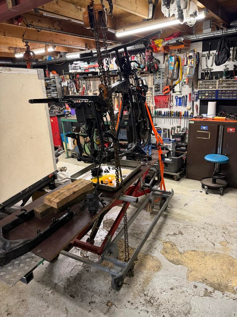Harley Davidson Dyna FXDX Super Glide 2003 Frame met WOK, Ophalen of Verzenden, Gebruikt