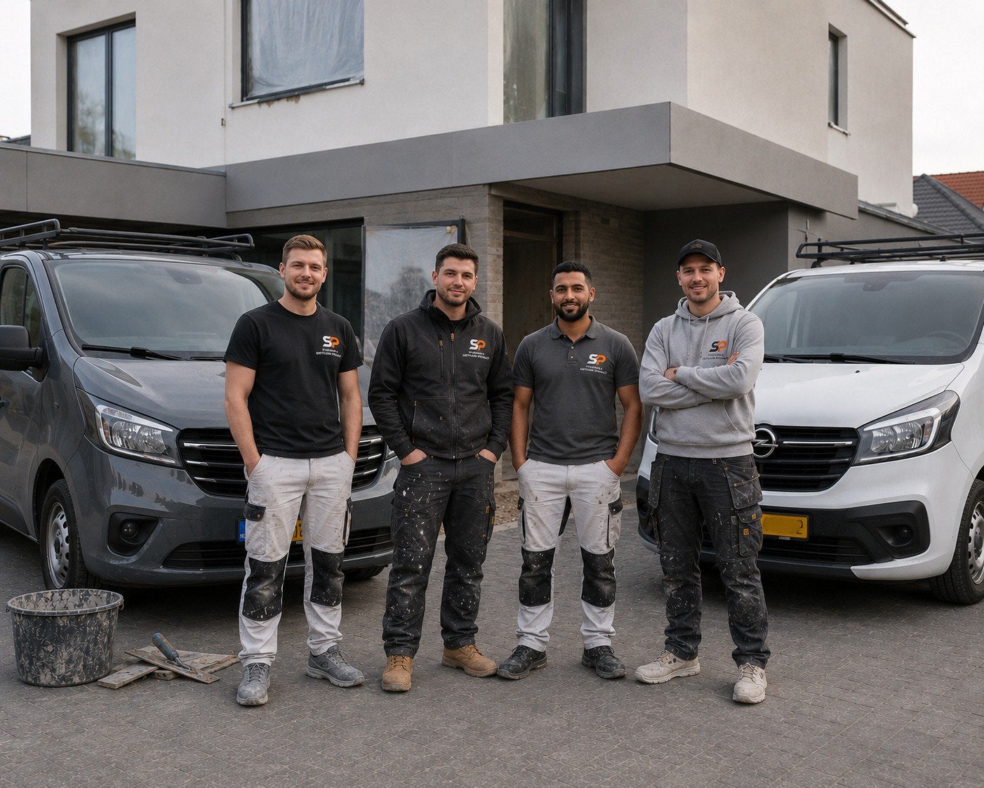 STUKADOOR STUCADOOR EN SCHILDERWERK SPOED v.a €16,- m2, Ophalen, Nieuw, Wit