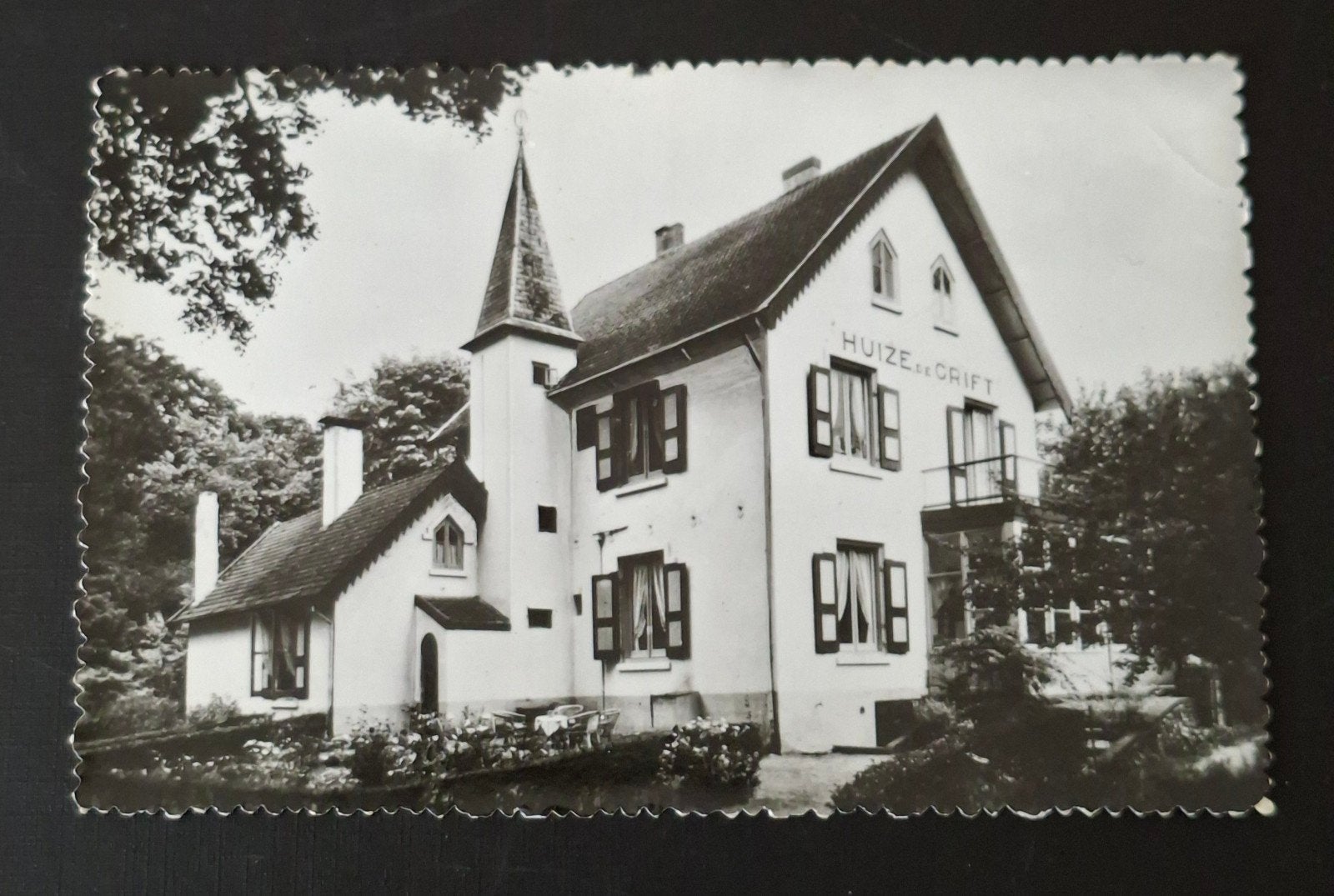 blanco zw/w fotokaart hotel de Grift Biltseweg post Soest, Ophalen of Verzenden, Utrecht