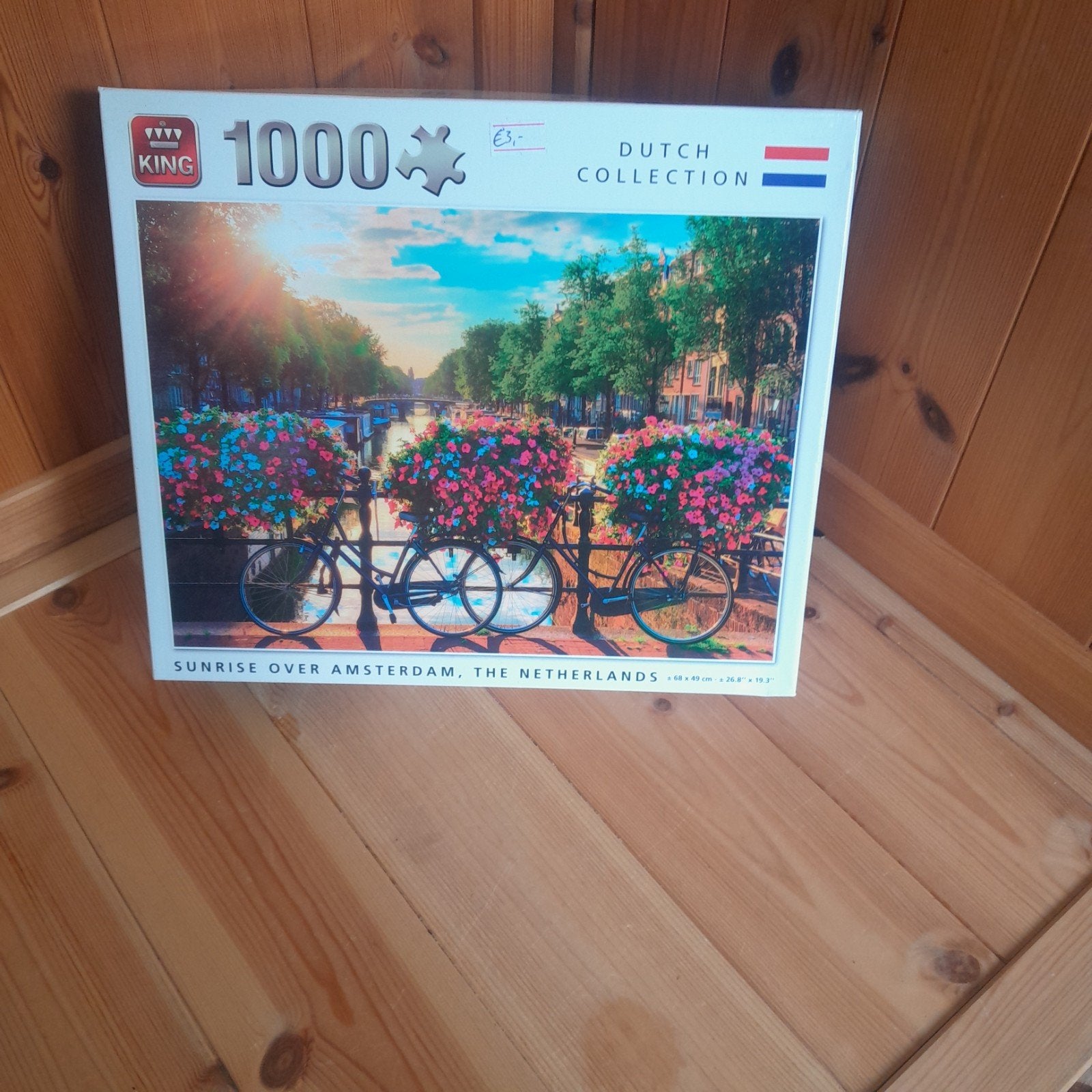King Legpuzzel 1000 stukjes - Sunrise over Amsterdam, Ophalen of Verzenden