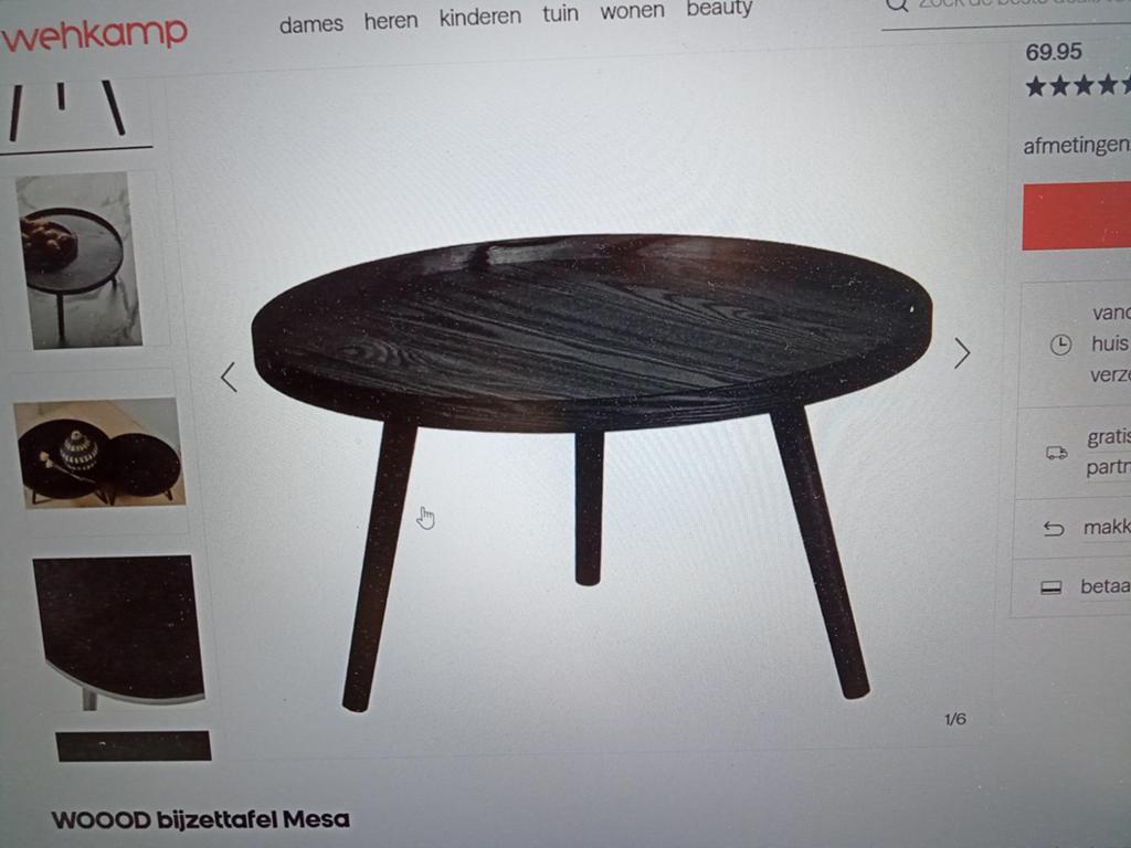 Bijzettafel wood, Tuin en Terras, Ophalen of Verzenden