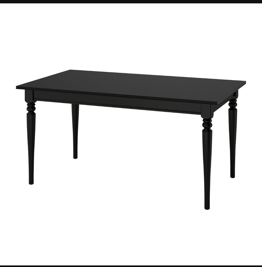 Ikea Rosentorp eettafel zwart, Ophalen, 50 tot 100 cm, Zo goed als nieuw, 150 tot 200 cm