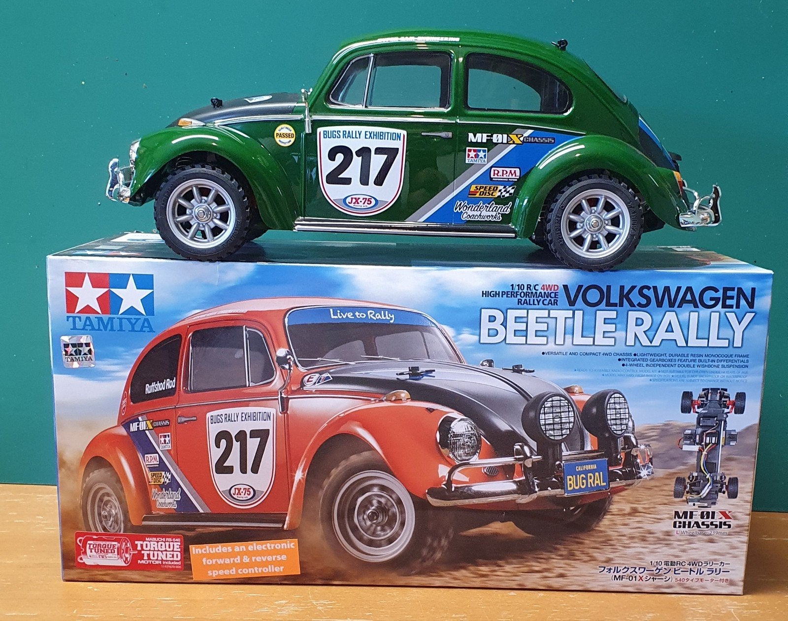 Tamiya 58650 Volkswagen Beetle Rally MF-01X, Hobby en Vrije tijd, Modelbouw | Radiografisch | Auto's, Elektro, Auto offroad, Nieuw