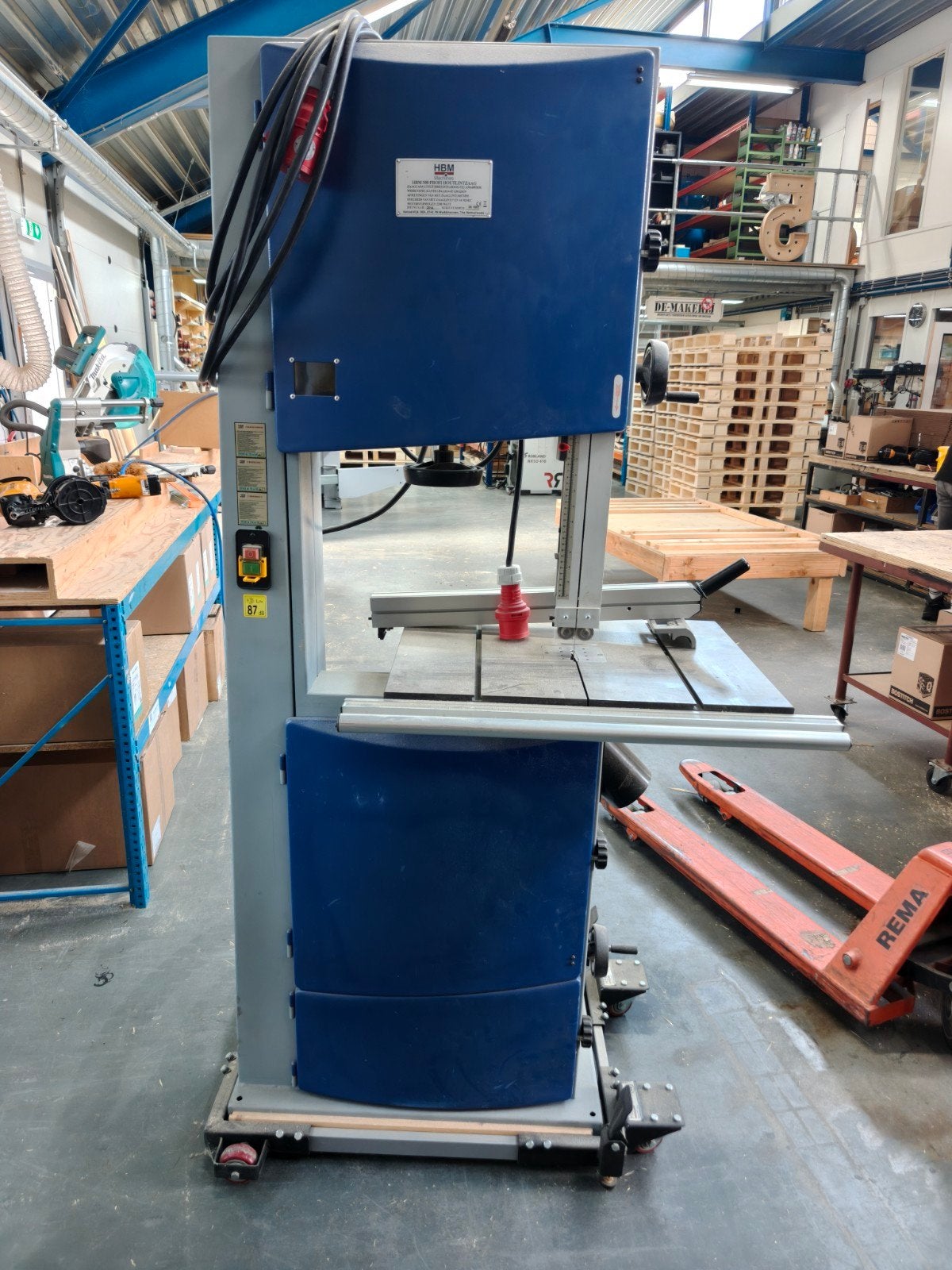 HBM Lintzaag - Krachtige Zaagmachine voor Houtbewerking, Ophalen, Gebruikt, 70 mm of meer, HBM
