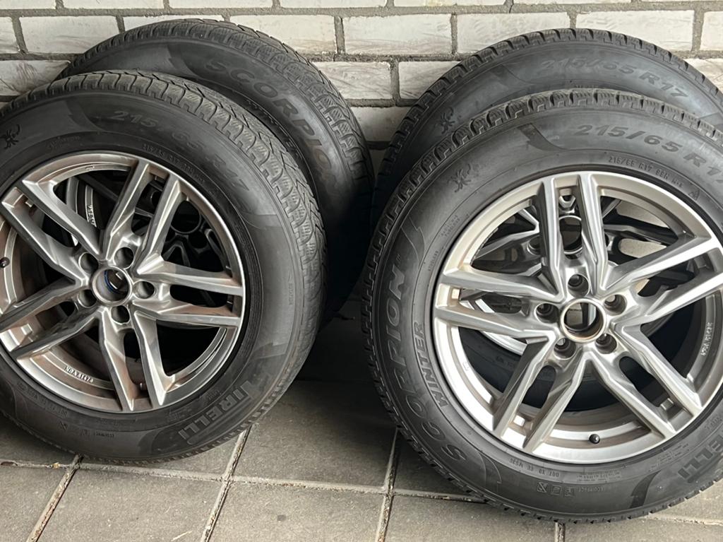 Tekoop 17inch Vw tiquan velgen met winterbanden, Velg(en), 17 inch, 225 mm, Winterbanden