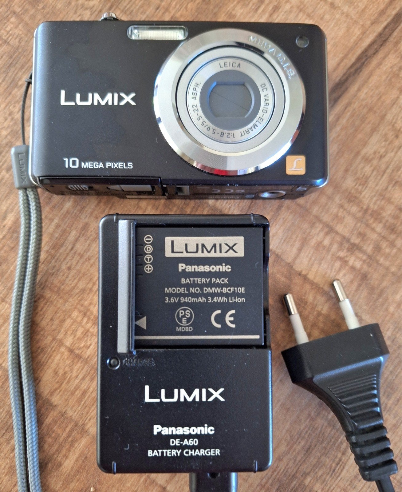 Panasonic Lumix DMC-FS52 Compactcamera 10MP met accessoires, Ingebouwde flitser, Gebruikt, Panasonic, Ophalen of Verzenden