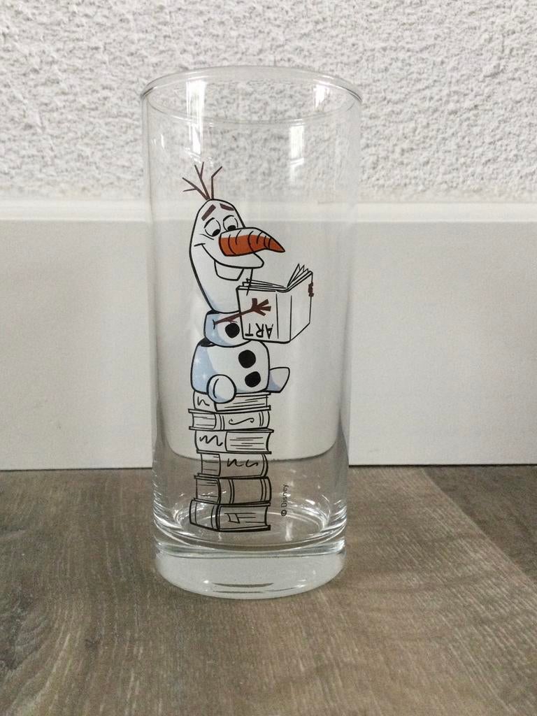 Glas frozen II Disney Olaf, Ophalen of Verzenden, Overige figuren, Zo goed als nieuw, Servies