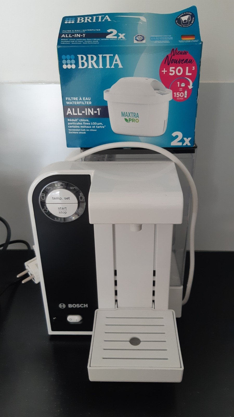 water koker met filter, 1 tot 2 liter, Ophalen, Zo goed als nieuw