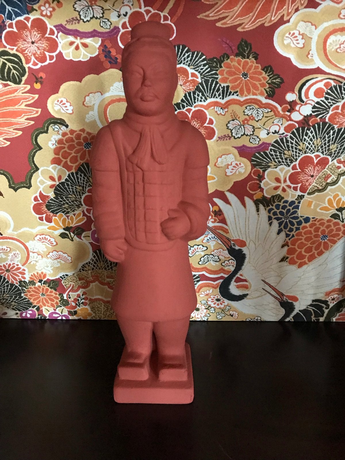 Terracotta Krijger Beeld - Chinees Leger Replica, Rood, Ophalen of Verzenden, Handgemaakt, 20 - 50 cm