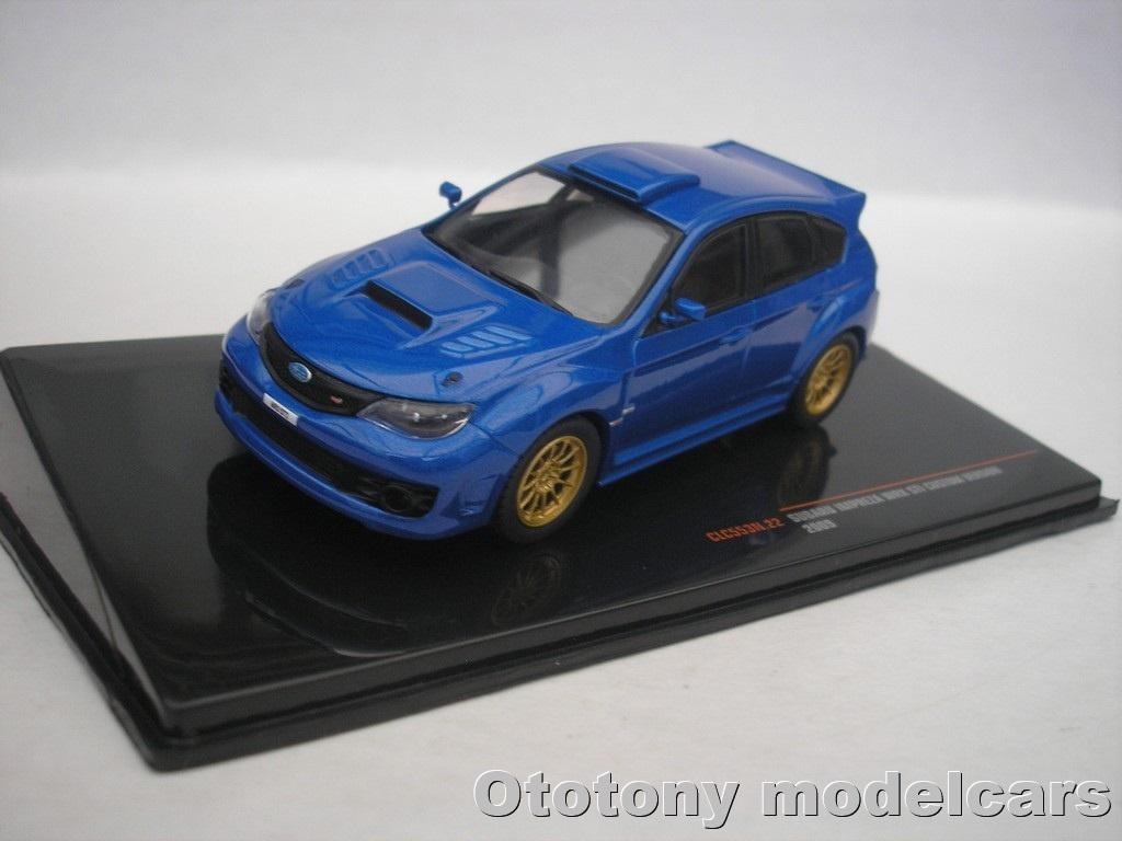 Subaru Impreza WRX STi Custom Version 2009 Blauw 1/43 Ixo, Ophalen of Verzenden, Nieuw, Auto, Overige merken