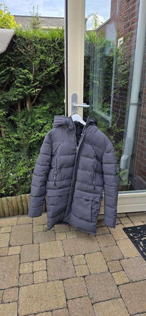 Winter jas heren, Ophalen of Verzenden, Zo goed als nieuw, Maat 48/50 (M), Zwart