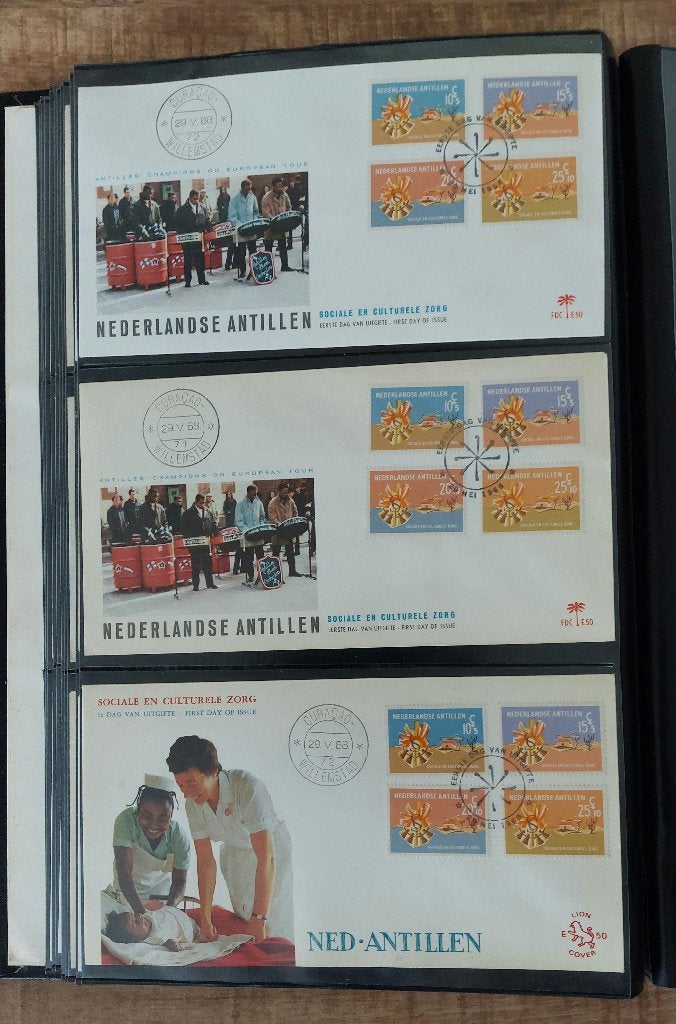 Ned. Antillen 1e dag enveloppen E50 t/m E52, uit jaar 1968., Postzegels en Munten, Postzegels | Eerstedagenveloppen, Ophalen of Verzenden