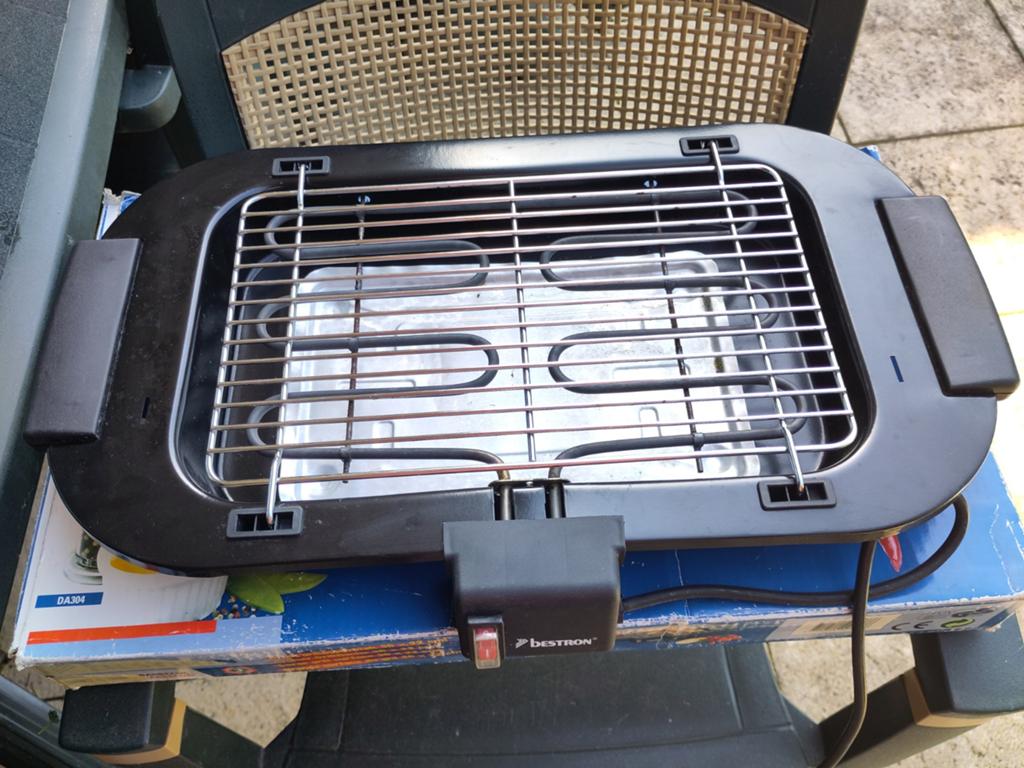 Bestron Tafel BBQ - Elektrische Barbecue 36x22 cm, Ophalen, Zo goed als nieuw, Bestron