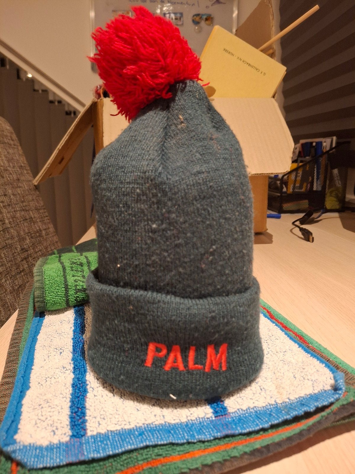 Donkergroene muts 'PALM' bier, Verzamelen, Ophalen of Verzenden, Palm