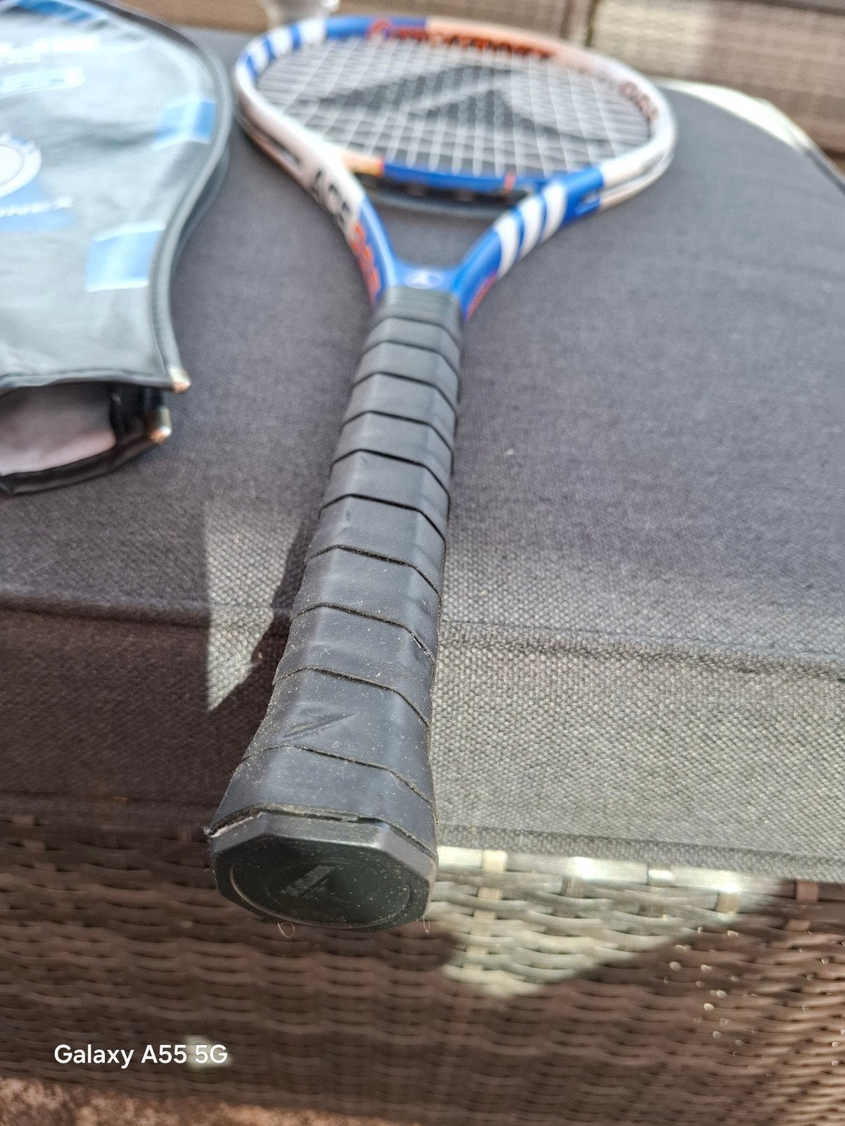 ProKennex Ace Blue 265 Tennisracket met hoes L1, Overige merken, Gebruikt, Onbekend, raadpleeg de fabrikant voor details, Ophalen of Verzenden