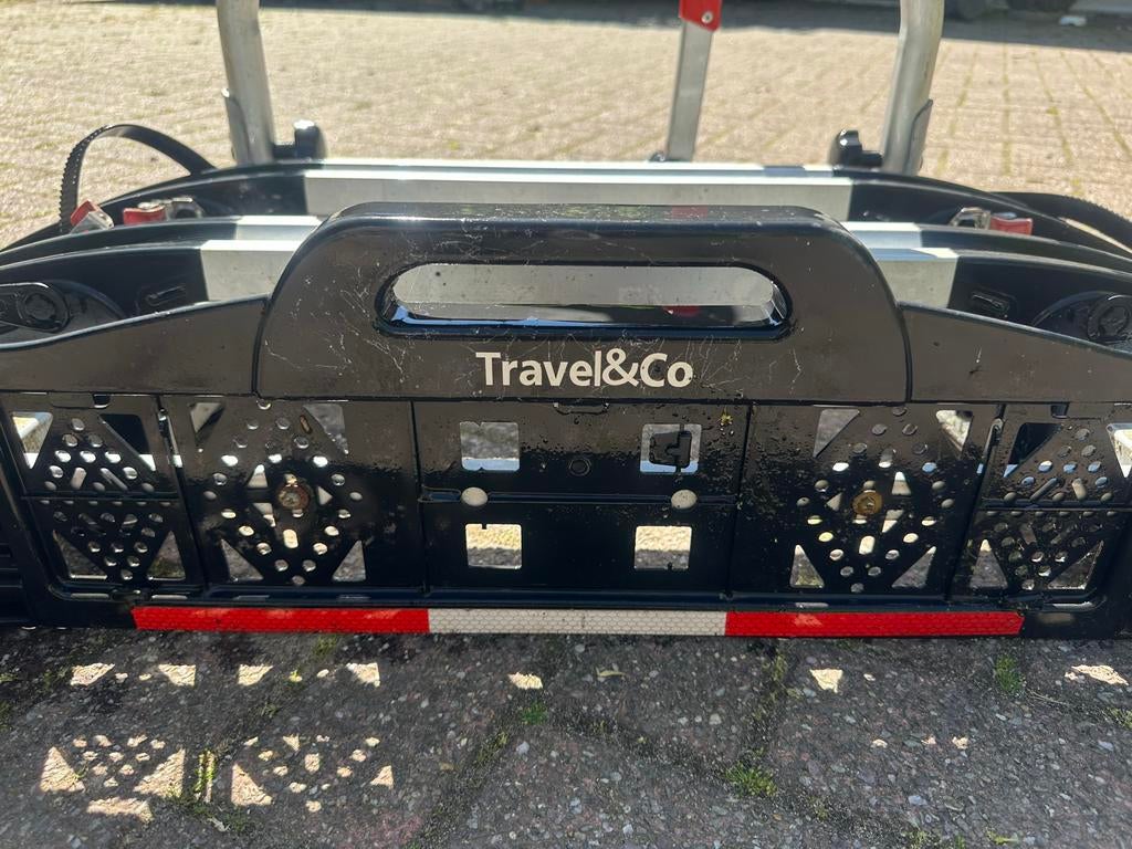 Travel&Co Trekhaak fietsdrager voor 2 fietsen, Auto diversen, Fietsendragers, Ophalen, 2 fietsen, Gebruikt, Trekhaakdrager