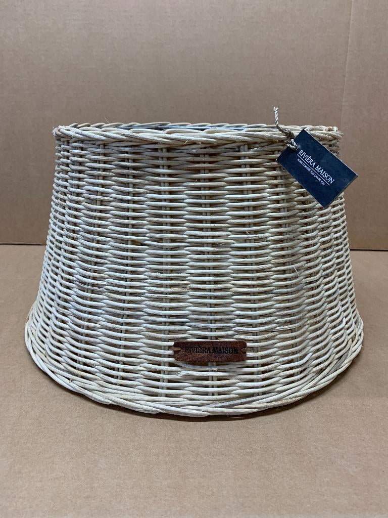 Riviera Maison rustic rattan naxos lampenkap nieuw!!, Ophalen of Verzenden, Nieuw, Rond, Minder dan 25 cm