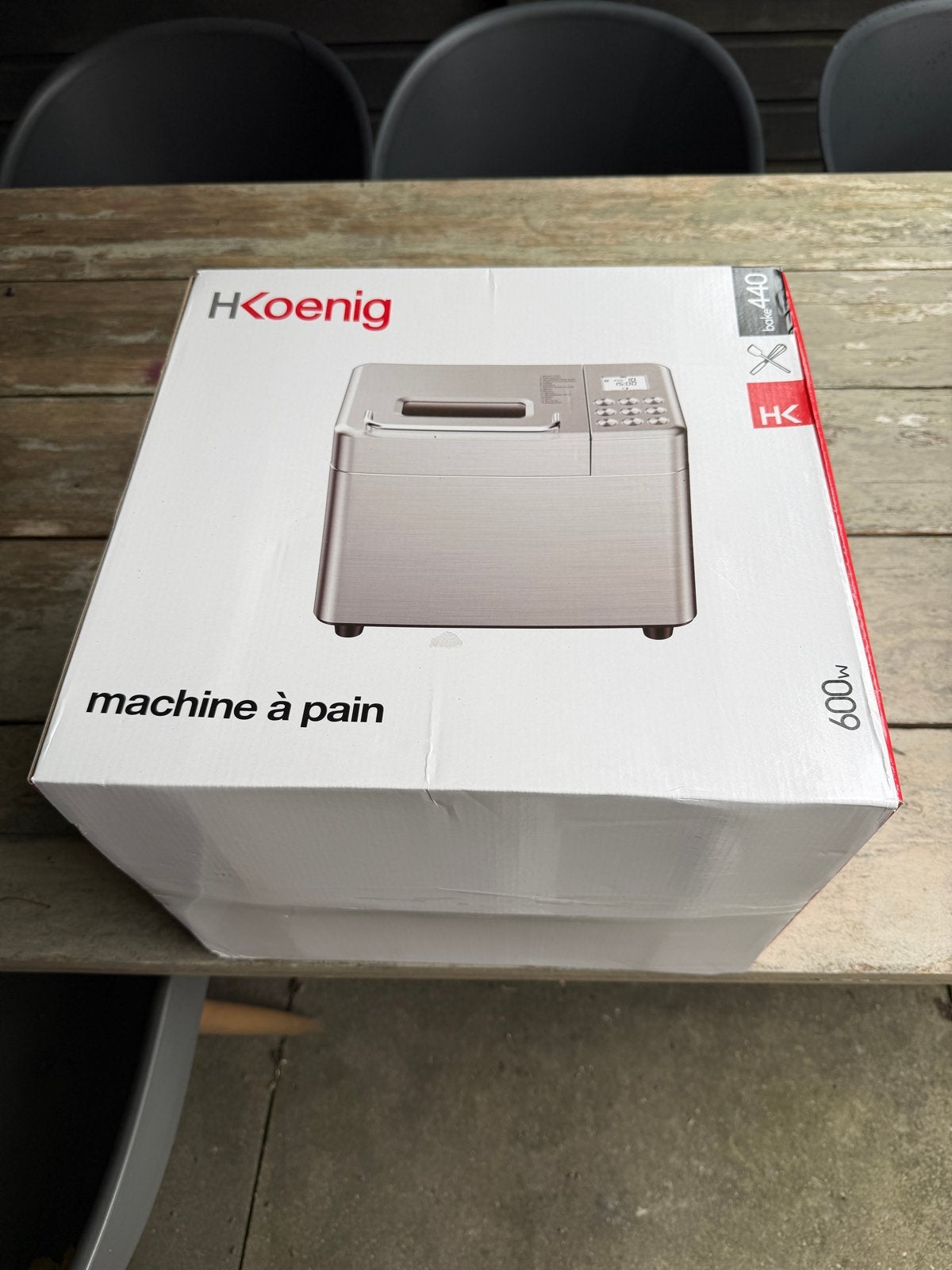 H.Koenig Broodbakmachine Bake440 - Nieuw in doos, Met timer, 800 tot 1200 gram deeg, Nieuw, Ophalen of Verzenden