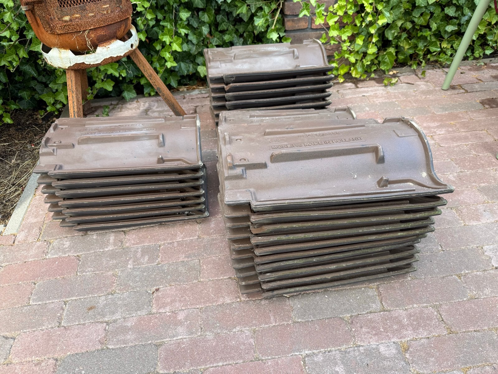Monier dakpannen 2723, Made in Holland, Ophalen, 5 tot 10 m², Zo goed als nieuw, Dakpannen
