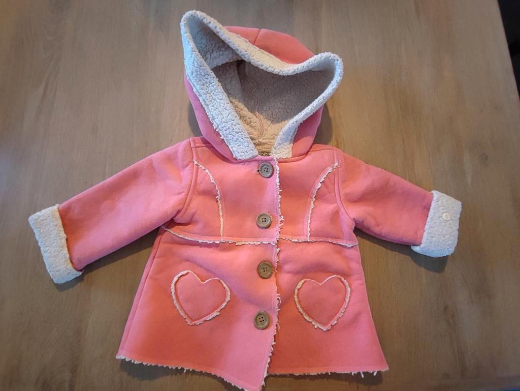 Roze jas van oshkosh b'gosh, maat 74, Oshkosh b'gosh, Meisje, Ophalen of Verzenden, Zo goed als nieuw
