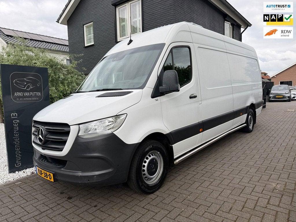 Mercedes-Benz Sprinter 314 CDI Automaat L3 Koeler / koelwage, Auto's, Bestelauto's, Gebruikt, Euro 6, Wit, Bedrijf