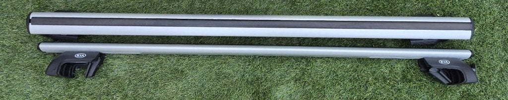 Kia Stonic dakdragers aluminium voor op dakrailing, Auto diversen, Dakdragers, Ophalen, Gebruikt