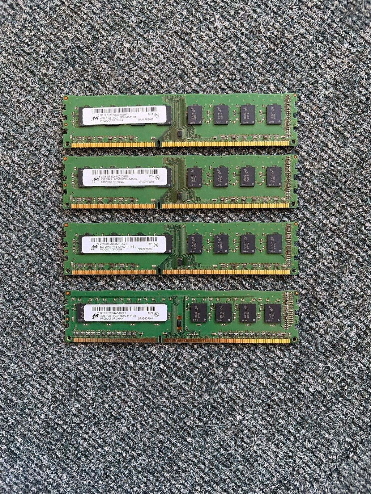 4x 4GB DDR3 RAM Geheugenmodules (Totaal 16GB), Computers en Software, Gebruikt, Server, DDR3, Ophalen of Verzenden