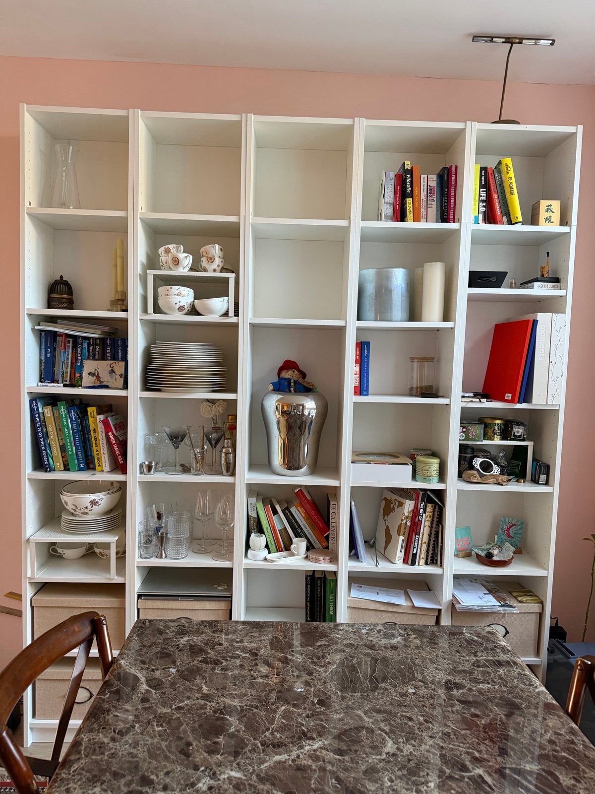 5x IKEA Billy kasten met opzetstukken, Ophalen, Gebruikt, 200 cm of meer, 25 tot 50 cm