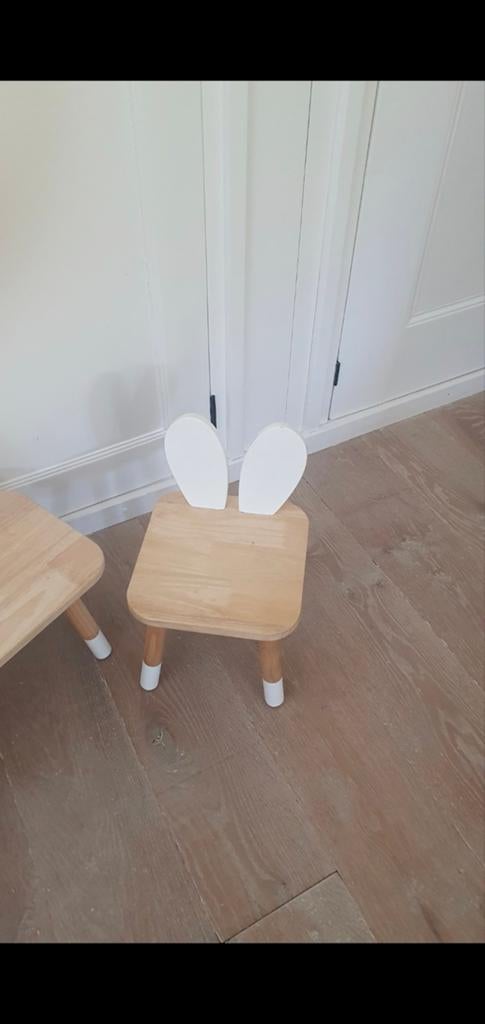 Zara Home Konijn Stoeltje en Wandrek Set, Ophalen of Verzenden, Gebruikt, Stoel