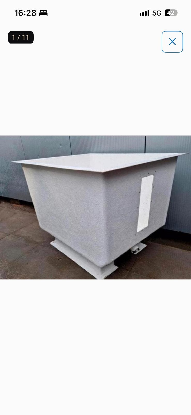 Vijverbak/quarantaine bak van polyester 117x94x86cm, Ophalen, Zo goed als nieuw