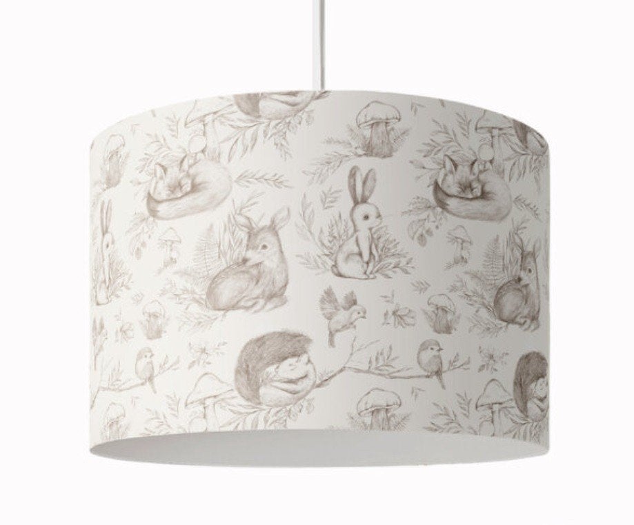 Hanglamp Bosdieren Getekend Little Dreamzzz, Bi & Li Creaties, Nieuw, Ophalen of Verzenden, Bilicreaties@gmail.com
