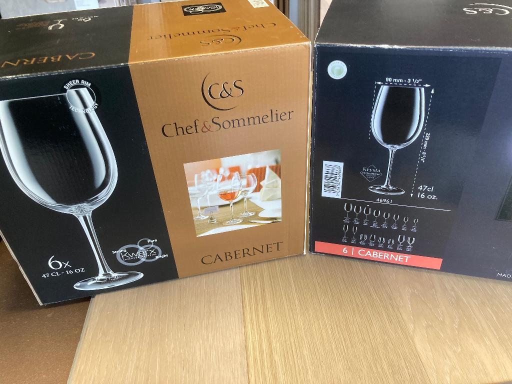 WIJNGLAZEN CHEF EN SOMMELIER 47 CL / 16 OZ, Ophalen, Glas of Glazen, Gebruikt, Glas