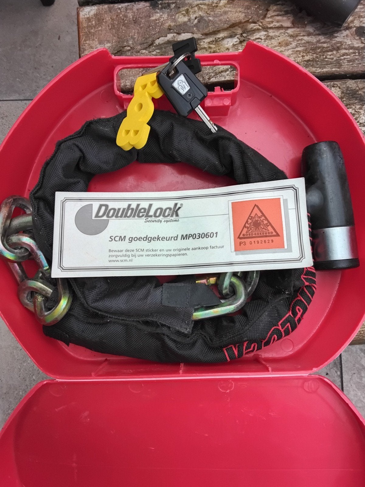 DoubleLock SCM goedgekeurd MP030601 anti-diefstalketting, Ophalen of Verzenden