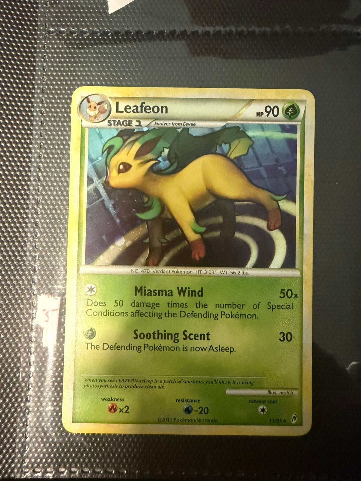 Leafeon Holo Call of Legends, Ophalen of Verzenden, Zo goed als nieuw