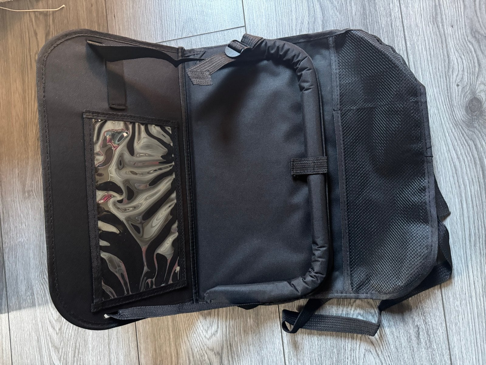 Auto Organizer met Uitklapbaar Tafeltje - Zwart, Auto diversen, Verzenden, Zo goed als nieuw