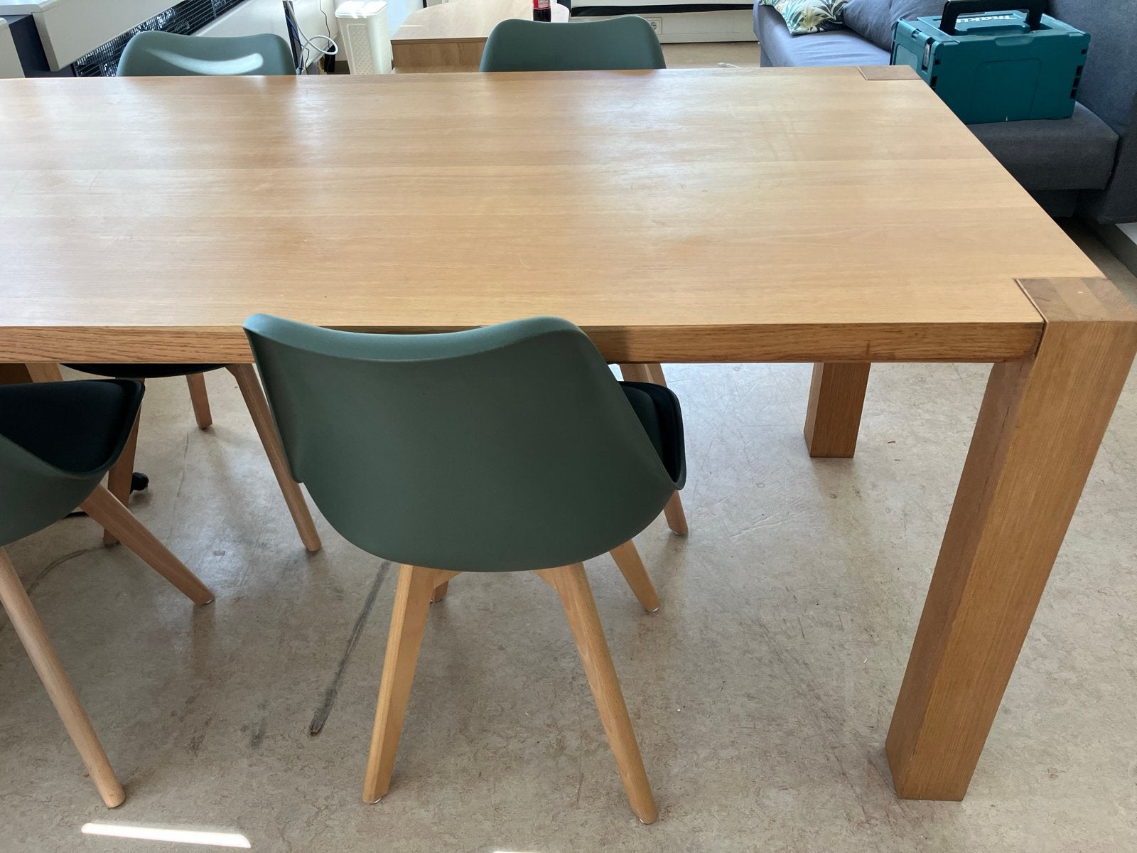 Zware Eiken eettafel 180x90 cm - Ophalen in beegden, Huis en Inrichting, Ophalen, Gebruikt, Eikenhout, 50 tot 100 cm