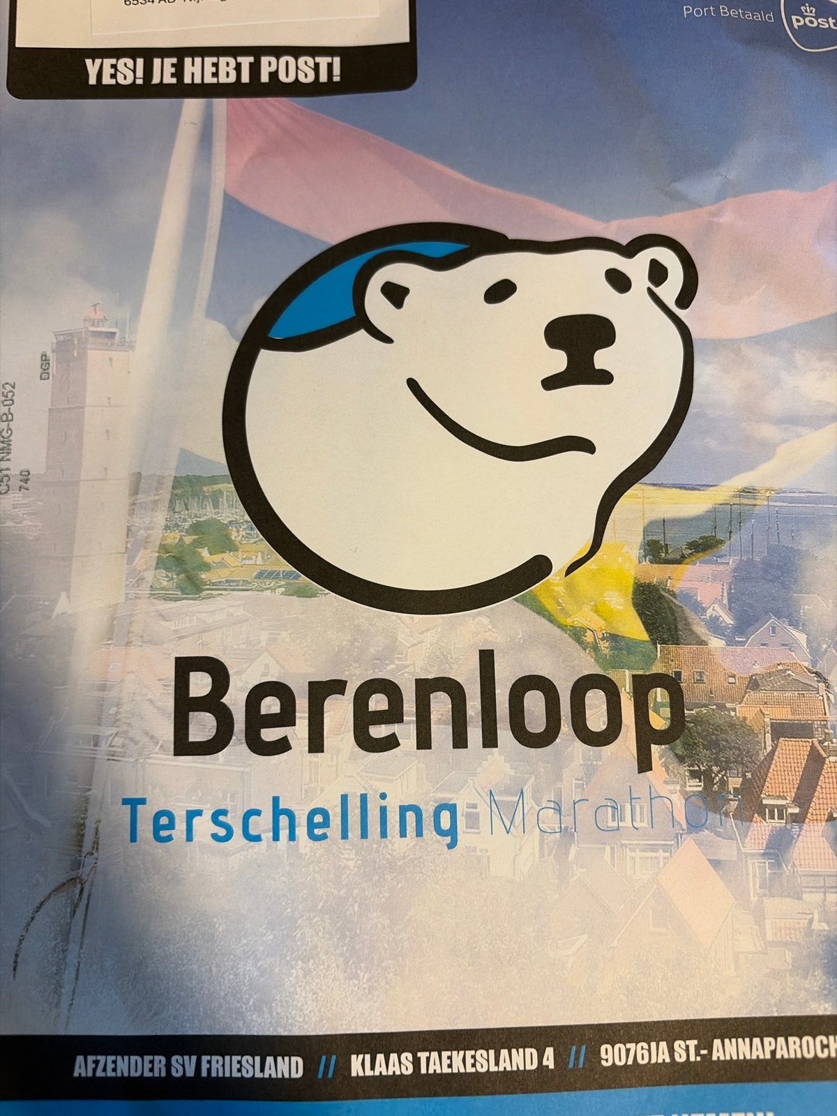 Startbewijs halve marathon berenloop Terschelling, Tickets en Kaartjes, Eén persoon, November