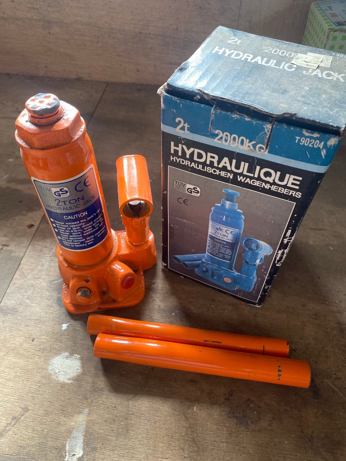 Hydraulische Potkrik 2 Ton - Zo goed als nieuw, Ophalen of Verzenden, Zo goed als nieuw, Hydraulisch, Potkrik