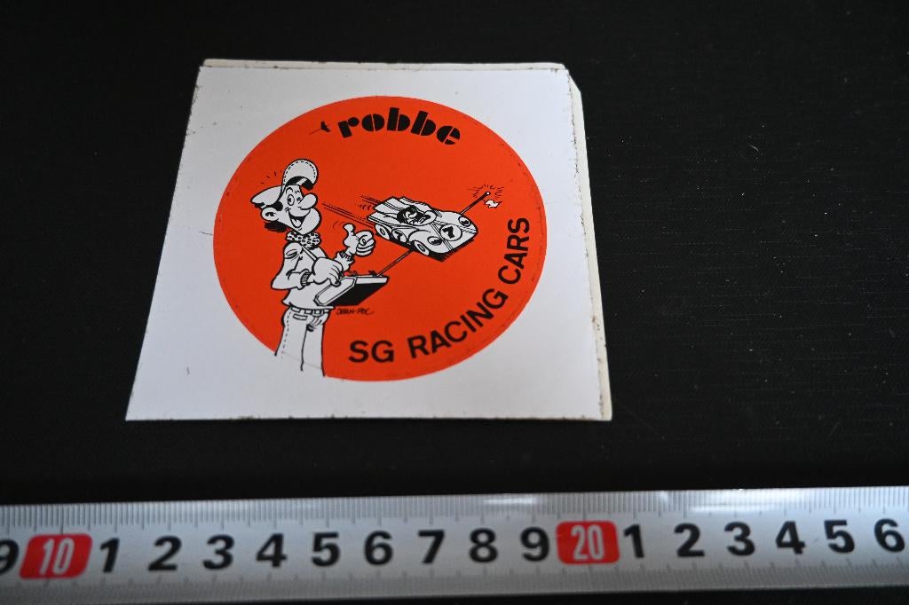 sticker ROBBE   SG Racing Cars, Ophalen, Zo goed als nieuw