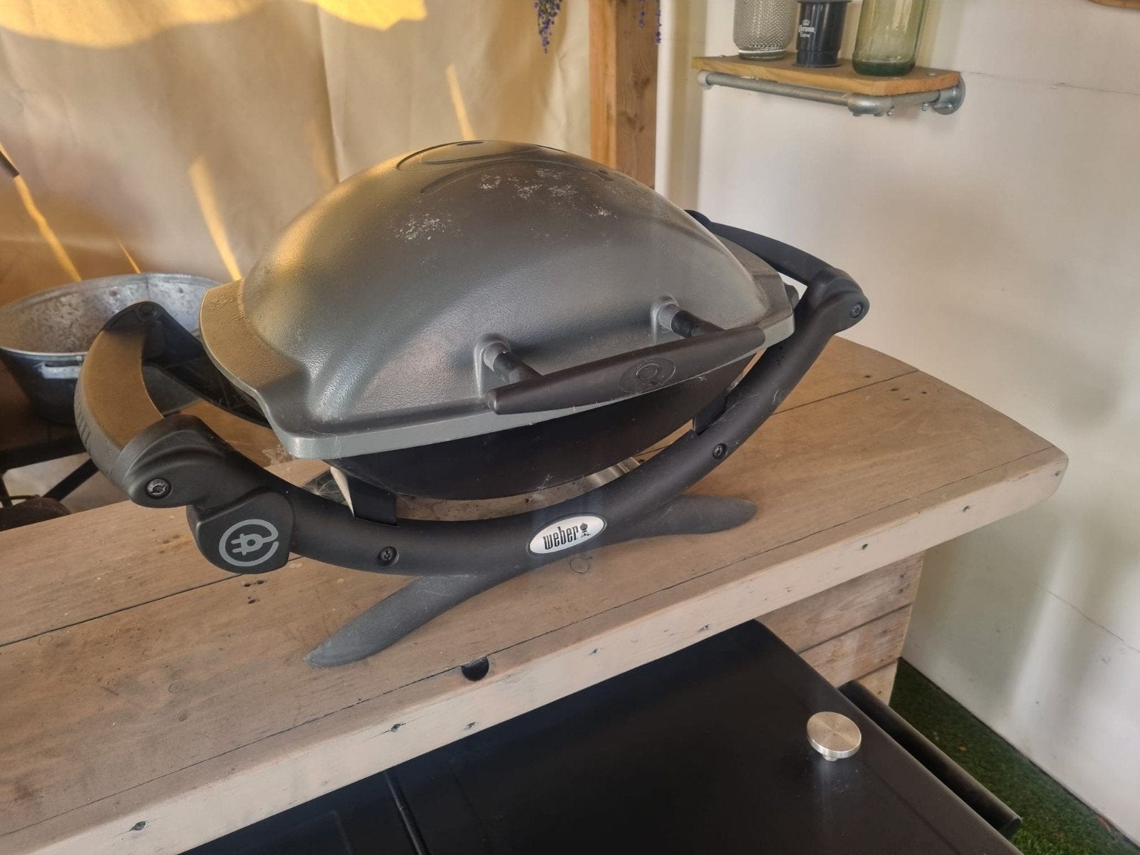 Weber Q 1400 elektrische BBQ - Gebruikt, Ophalen, Gebruikt, Weber