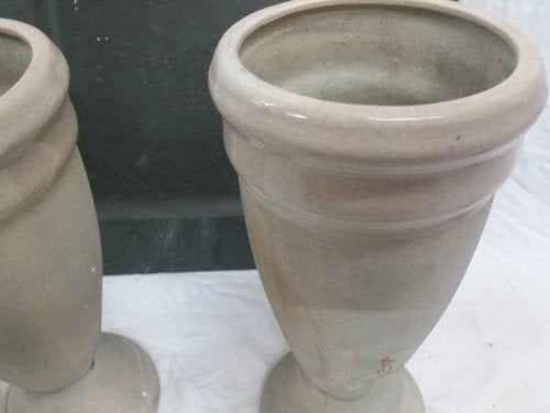 Vazen, beige, 2 stuks, Ophalen of Verzenden
