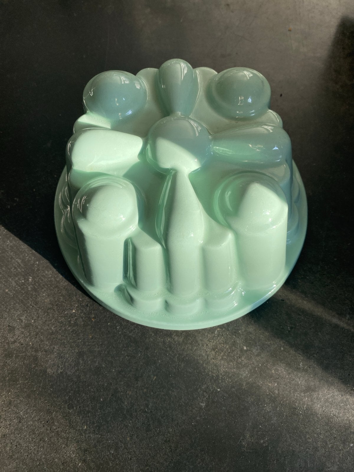 Vintage Groene Puddingvorm - Perfecte Staat, Ophalen of Verzenden