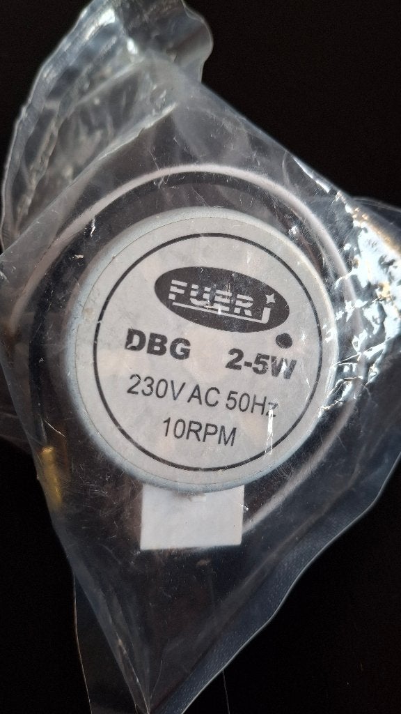 Fuerj DBG 2-5W 230V AC 50Hz 10RPM Elektromotor, Ophalen of Verzenden, Zo goed als nieuw, Elektromotor, Minder dan 1400 rpm