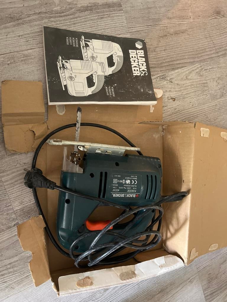 Black & Decker Decoupeerzaag KS633E - 400W, Doe-het-zelf en Verbouw, Gereedschap | Zaagmachines, Gebruikt, Decoupeerzaag, Minder dan 600 watt
